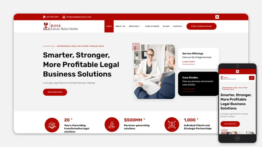 Rose Legal Solutions Website