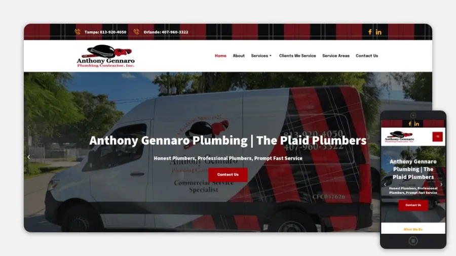 Anthony Gennaro Plumbing Website