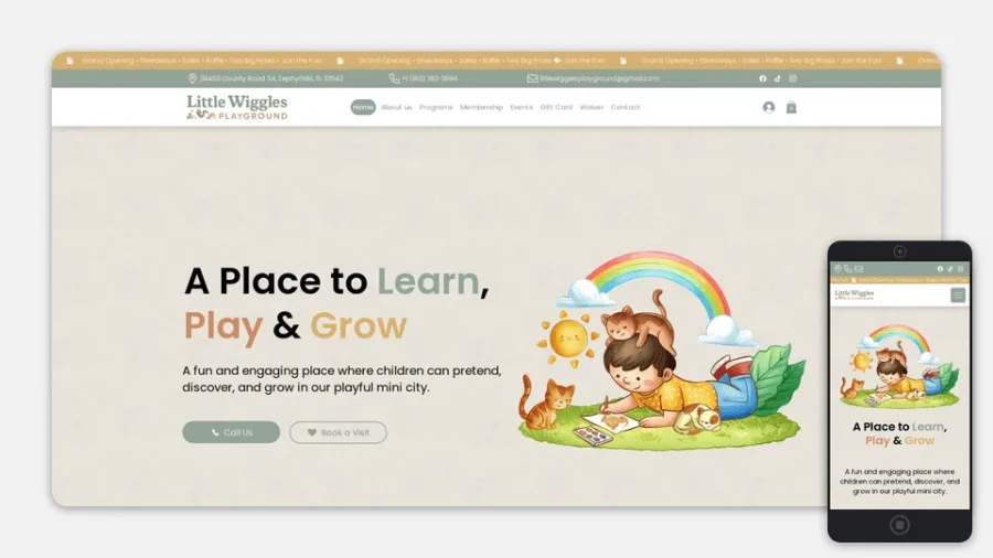 Little Wiggles Playground Website